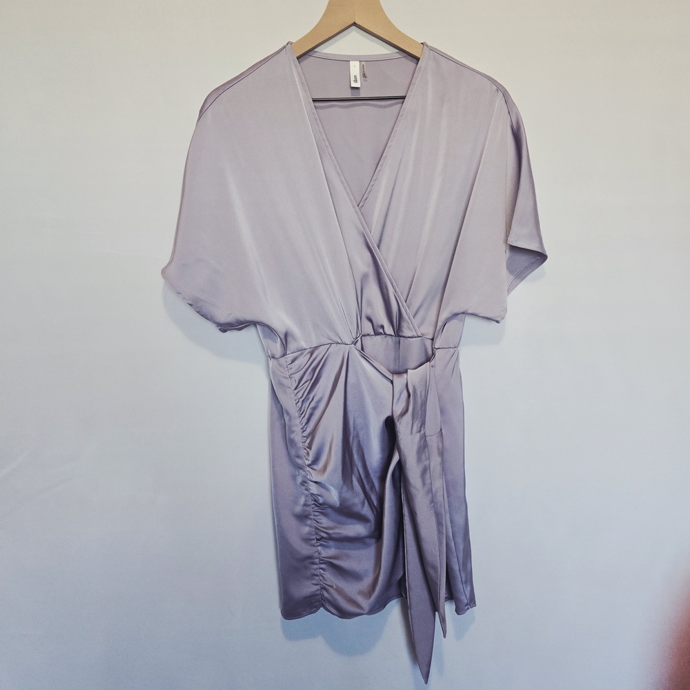 Elegant Lavender Wrap Dress